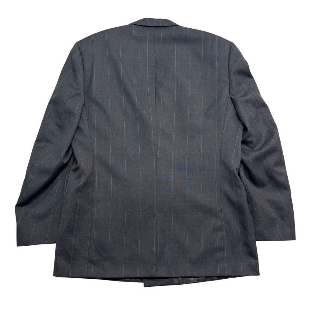 vtg 90s Christian Dior 44L 36x32 Gray Windowpane Pant Suit Double Breasted USA - Picture 7 of 16